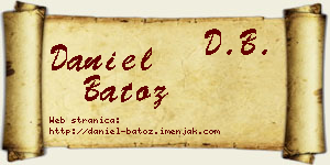 Daniel Batoz vizit kartica